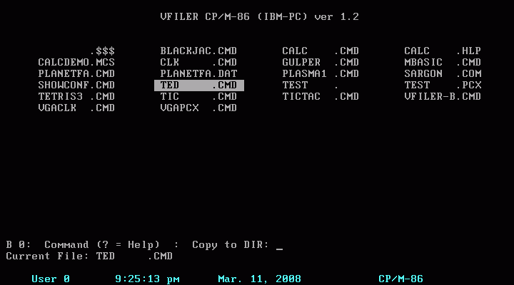 Операционная система MS-DOS создана на основе CP/M-86.