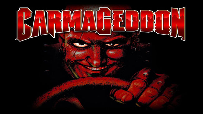 Компьютерная игра Carmageddon с графикой 3dfx.