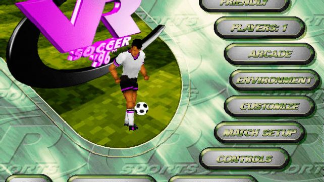 Запустить игру ms dos VR Soccer 96 на старой машине.