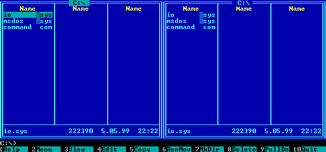 MS-DOS 7.1 на диске C: